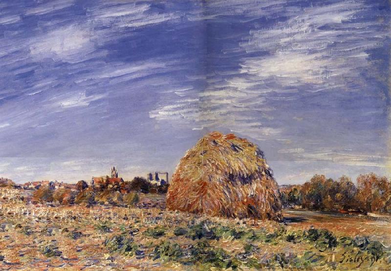 Alfred Sisley Meule sur les bords du Loing Spain oil painting art